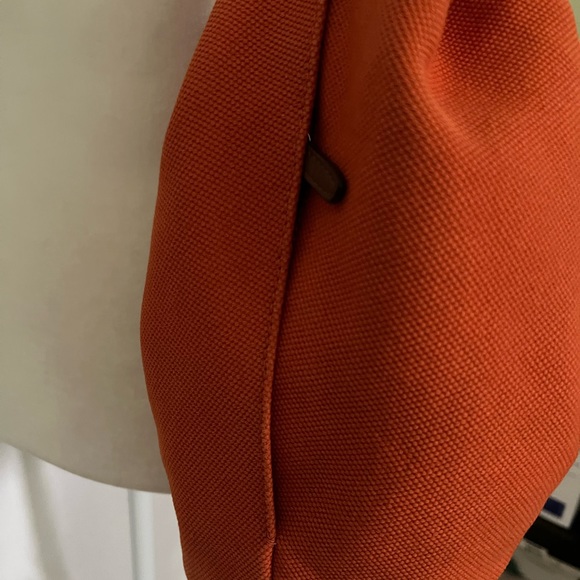 Michael Kors Orange Canvas Marina Rope Drawstring Hobo Bag - Picture 3 of 7